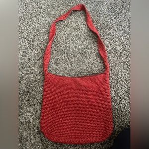 Cross body knit purse